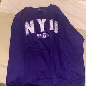 Purple NYU Sweatshirt
